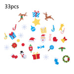 Breeins Wall-mounted Felt Christmas Tree With 33 Removable Ornaments & Led Lights