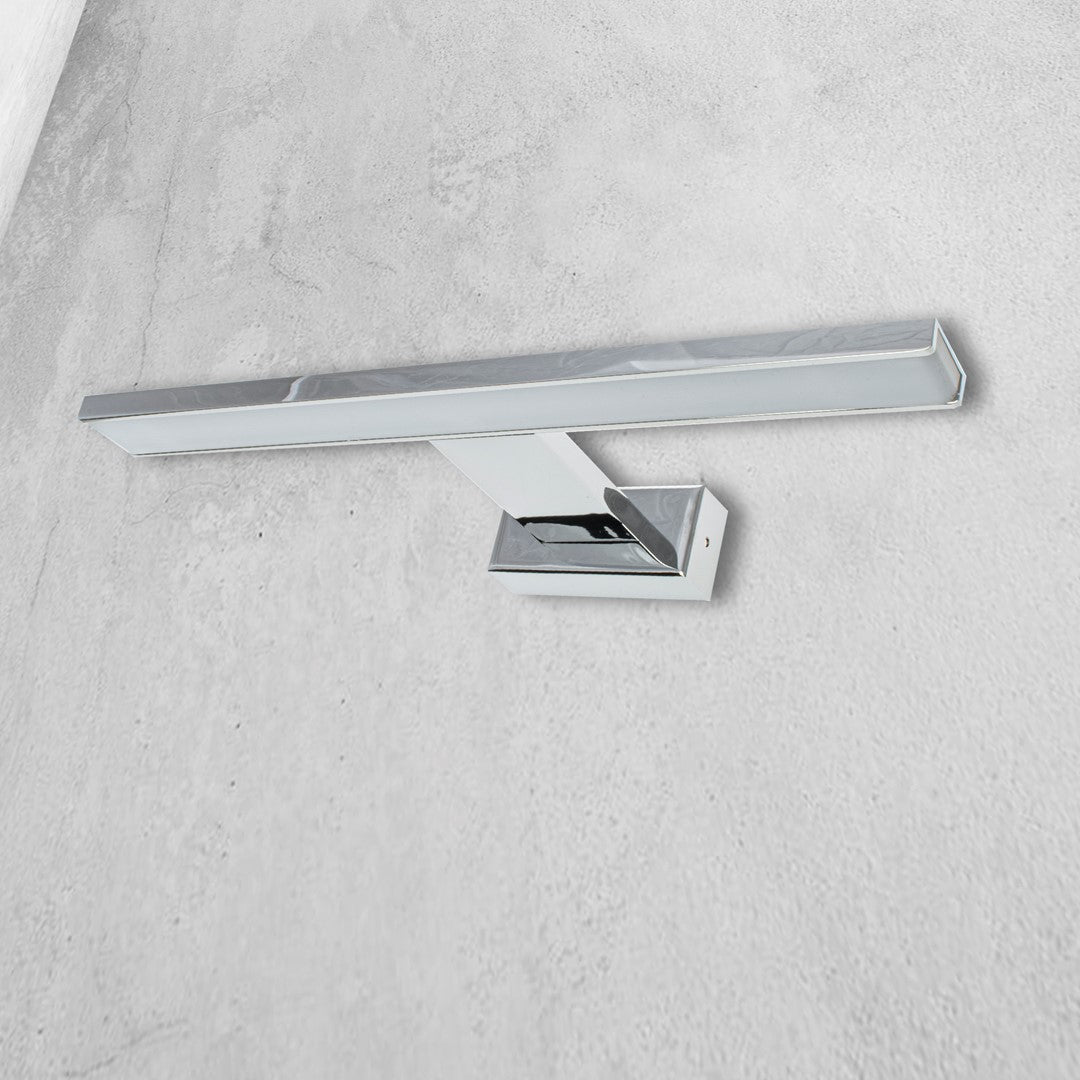 Shine Chrome Led 7w Wall Lamp Stylish Polished Chrome Light With Ip44 Rating Perfect For Mounting Above A Bathroom Mirror