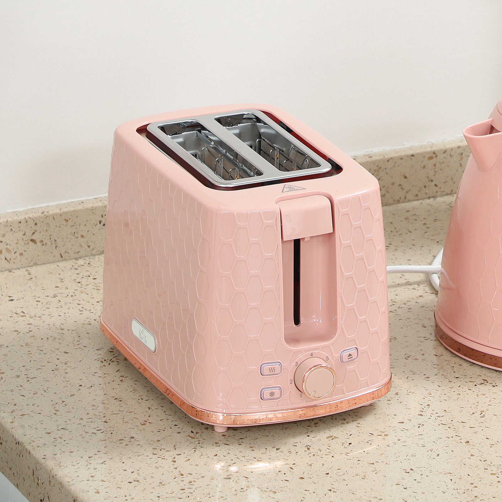 Kettle & 2 Slice Toaster | Pink