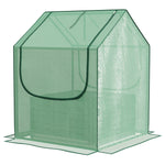 Raised Garden Bed Planter Box With Greenhouse | Green