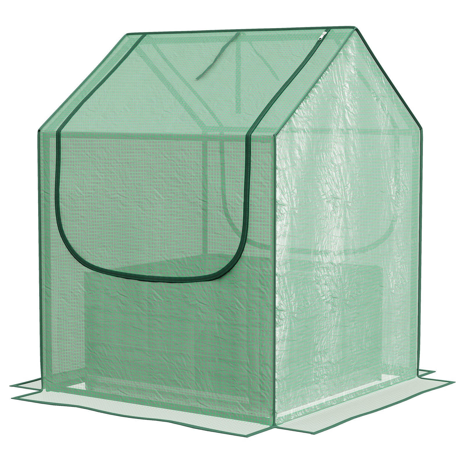 Raised Garden Bed Planter Box With Greenhouse | Green