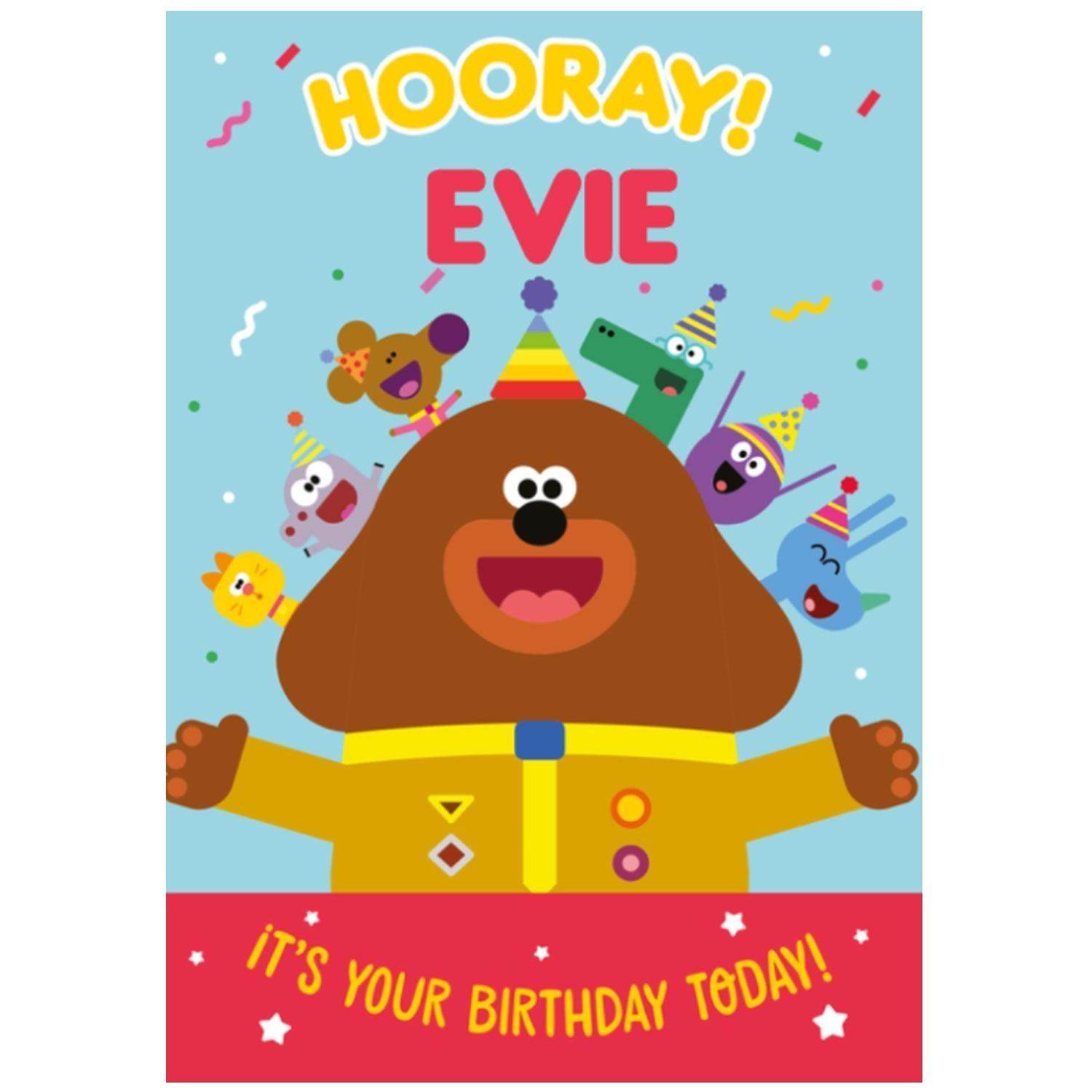 Personalised 'hooray!' Birthday Card Official Product