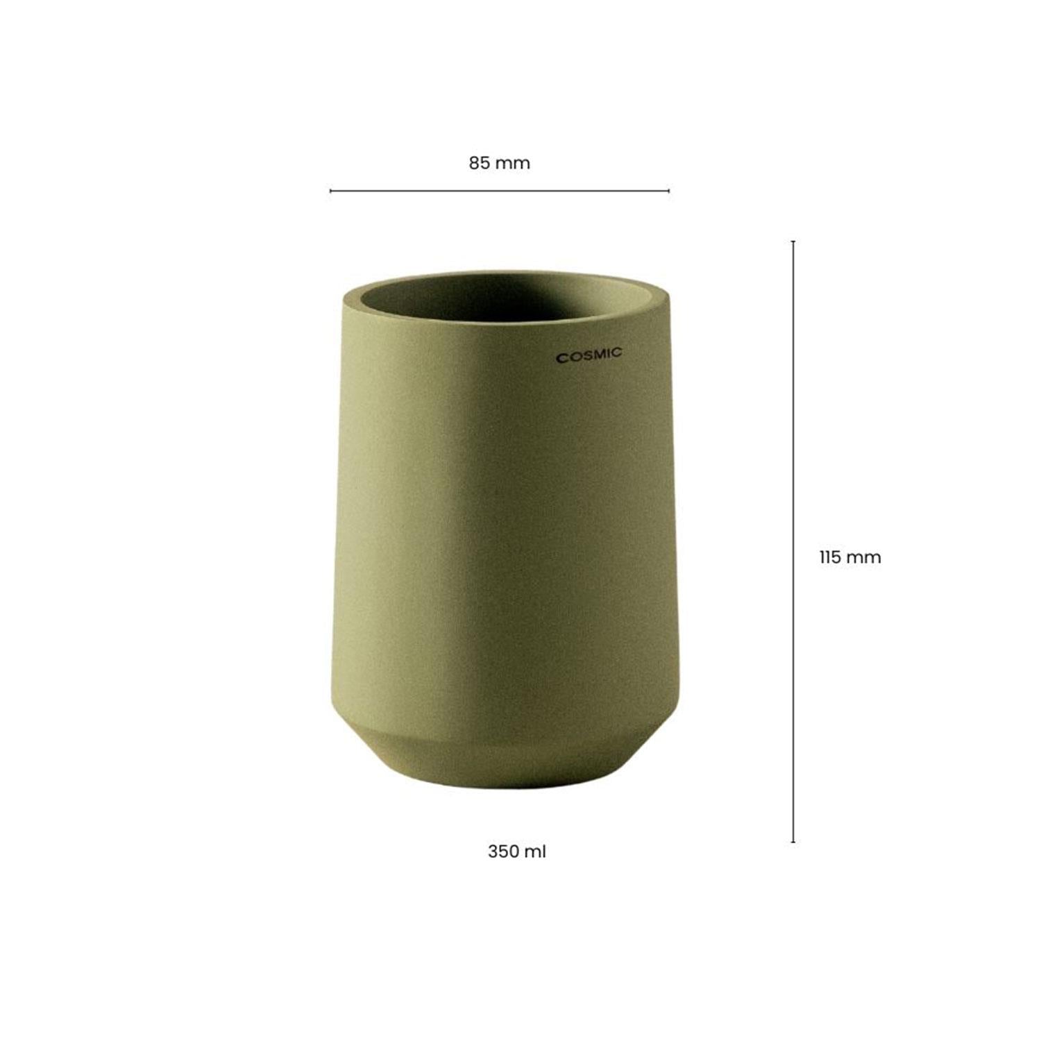 Toothbrush Holder Big & Durable Polyresin Saona Collection | Vulcano