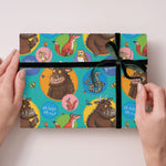 2 Sheets & 2 Tags Wrapping Paper
