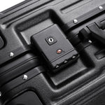 20 Inch Suitcase With Combination Lock And Usb Charging Port | Black