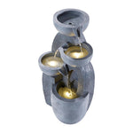 4-tier Solar-powered Water Fountain Outdoor Garden Decor