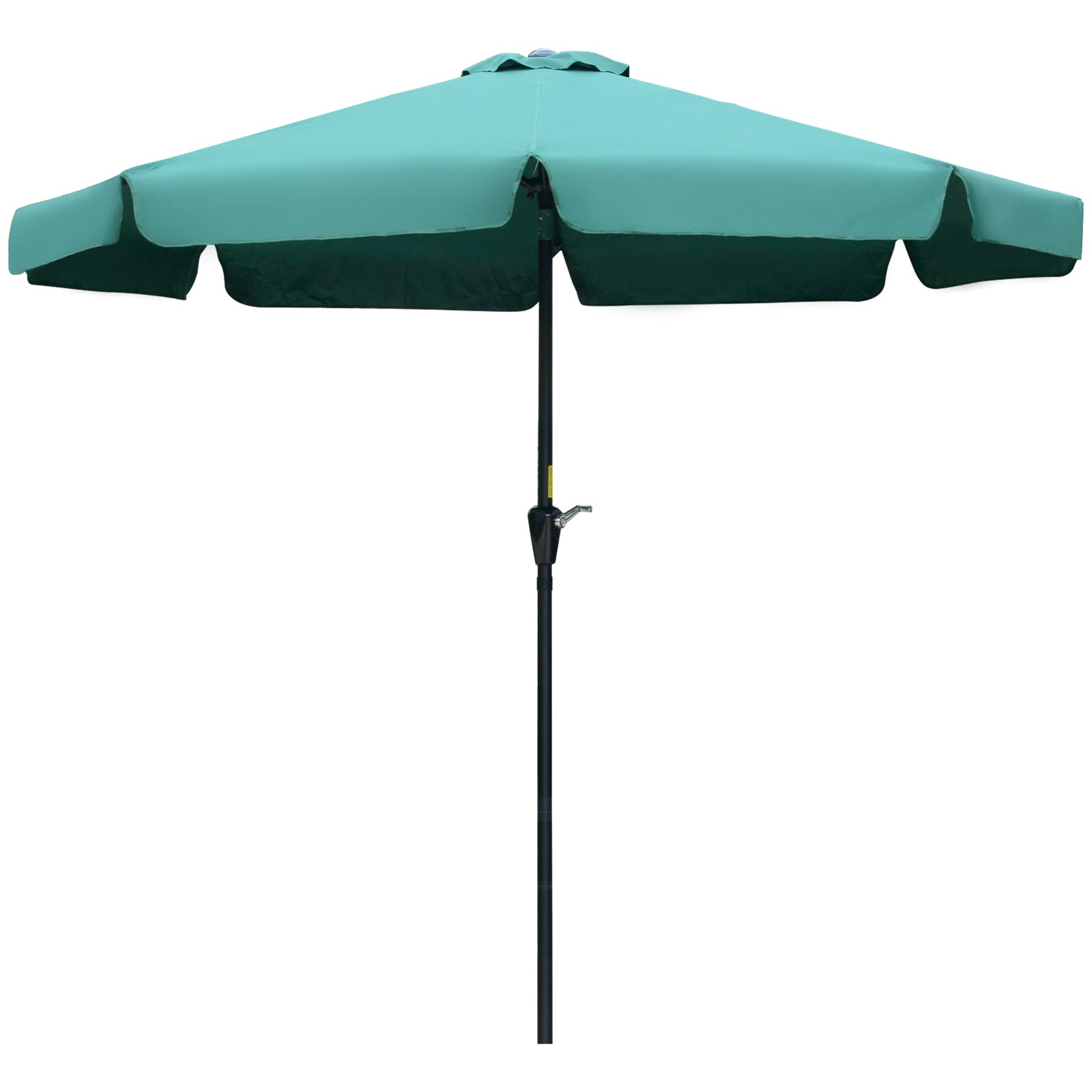 2.7m Patio Umbrella With Crank Garden Parasol | Green