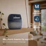 Reusable 1000ml Dehumidifier With 2 Calcium Chloride Refill Tabs | Navy Blue