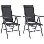 2pcs Folding Chair W/ Breathable Mesh Back And Seat