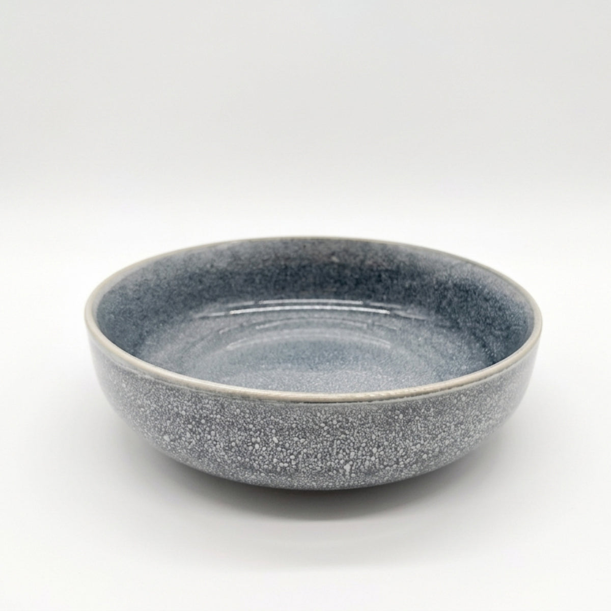 Reactive Ash Blue Glaze Dinnerware Pasta Bowl Set 20cm | Set of 6 | Blue