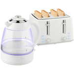 Kettle And Toaster Set With Strix Thermostat, Crumb Tray | Cream