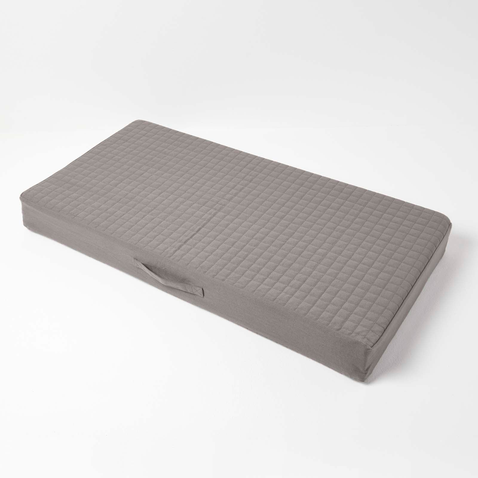 Cotton Orthopaedic Foam 2 Seater Booster Cushion | 50cm x 100cm | Charcoal Grey