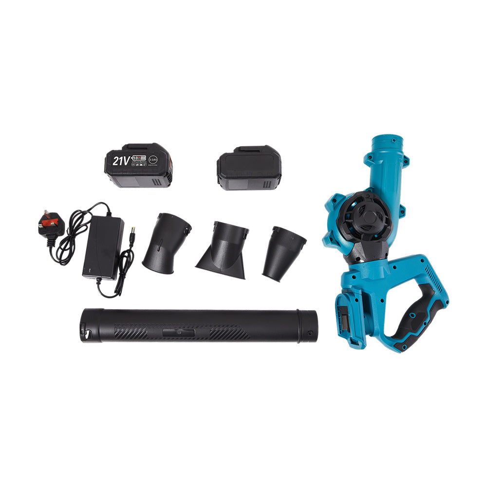 Cordless Handheld Leaf Blower With 2 Batteries And Charger