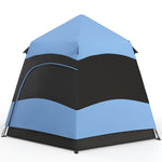 4 Person Pop Up Tent Camping Festival Hiking Shelter Family | Blue