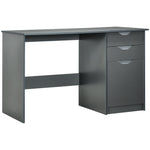 Computer Desk W/ Drawers Modern Writing Workstation For Home