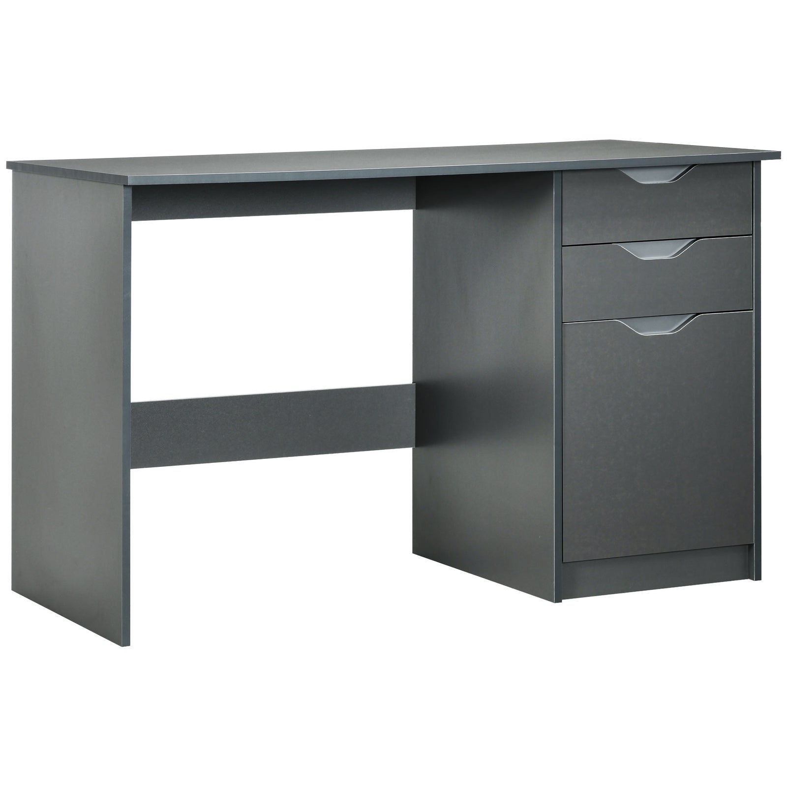 Computer Desk W/ Drawers Modern Writing Workstation For Home
