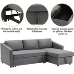 Corner Sofa Bed 3 Seater Sofa With Storage