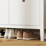 4 Drawer Shoe Cabinet For Hallway | White