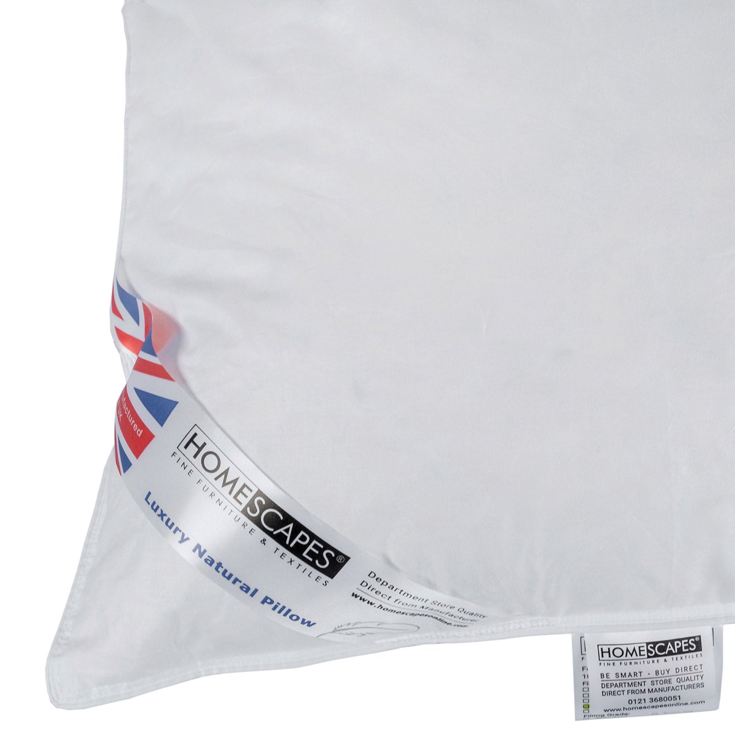 Goose Feather & Down Lavender Pillow With Dried Lavender Insert