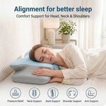 Lavio Contour Orthopedic Pillow Memory Foam Ergonomic Cervical Neck Pain Relief