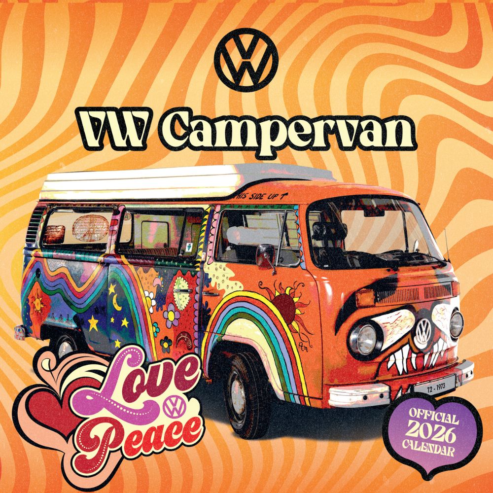 Vw Campervan 2026 Square Calendar Official Product