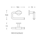 Paper Holder Without Cover Chrome Architect Sp