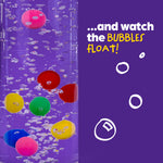 Wicked Gizmos Led Bubble Lamp 60cm Colour Changing With Fish For Home Décor
