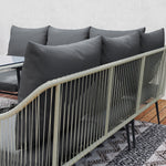 6 Piece Garden Furniture Set Garden Sofa With Cushions | Light Grey