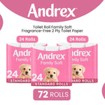 Toilet Roll Soft Fragrance-free 2 Ply Toilet Paper | Set of 72