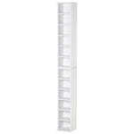 Set Of 2 Cd Storage Units With Adjustable Shelves | One Size | White