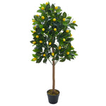 120cm Artificial Lemon Tree With Pot Faux Citrus Plant