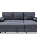Manhattan 3 Seat Corner Sofa Bed Set - Left Or Right | Grey