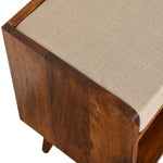 Solid Wood Mud Linen Nordic Storage Bench