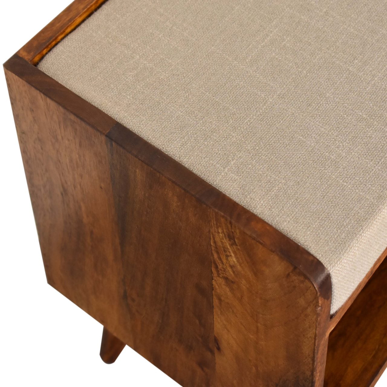 Solid Wood Mud Linen Nordic Storage Bench