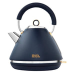 Accents Pyramid Traditional Kettle - 1.5l Capacity | Navy Blue