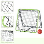 Adjustable Angle Rebounder Net For Football And Baseball | Silver