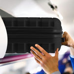 56x36x23cm Lightweight 4 Wheel Carry-on Cabin Suitcase 30+ Airline Approved - Overhead Luggage | 56 x 36 x 23cm | Black