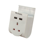 Plug Through Usb Charge, 2.5a Rated, Charging Shelf