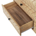 Chest Of 6 Drawers Storage Unit Unique Zigzag Design