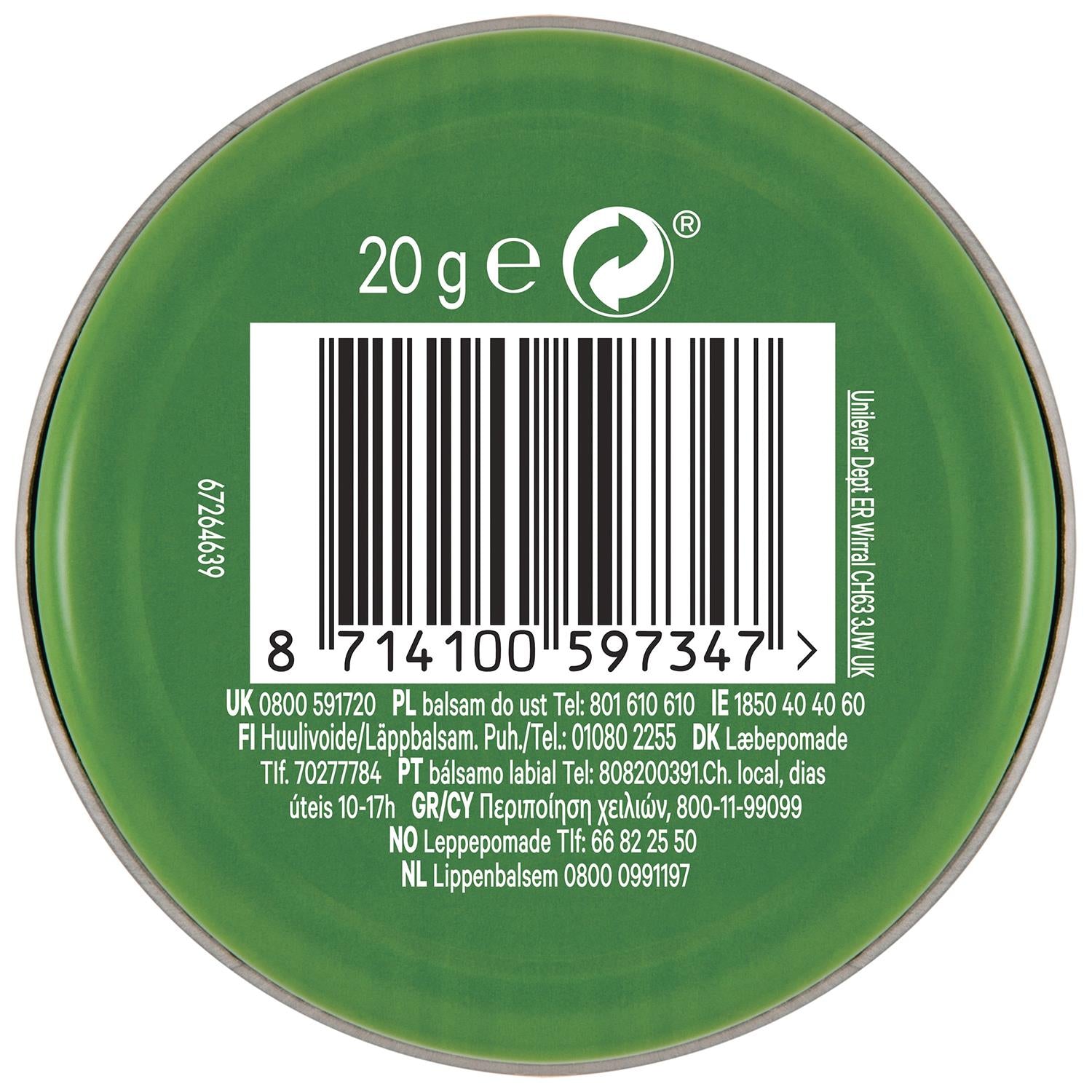 Lip Therapy Aloe 3 X 20g