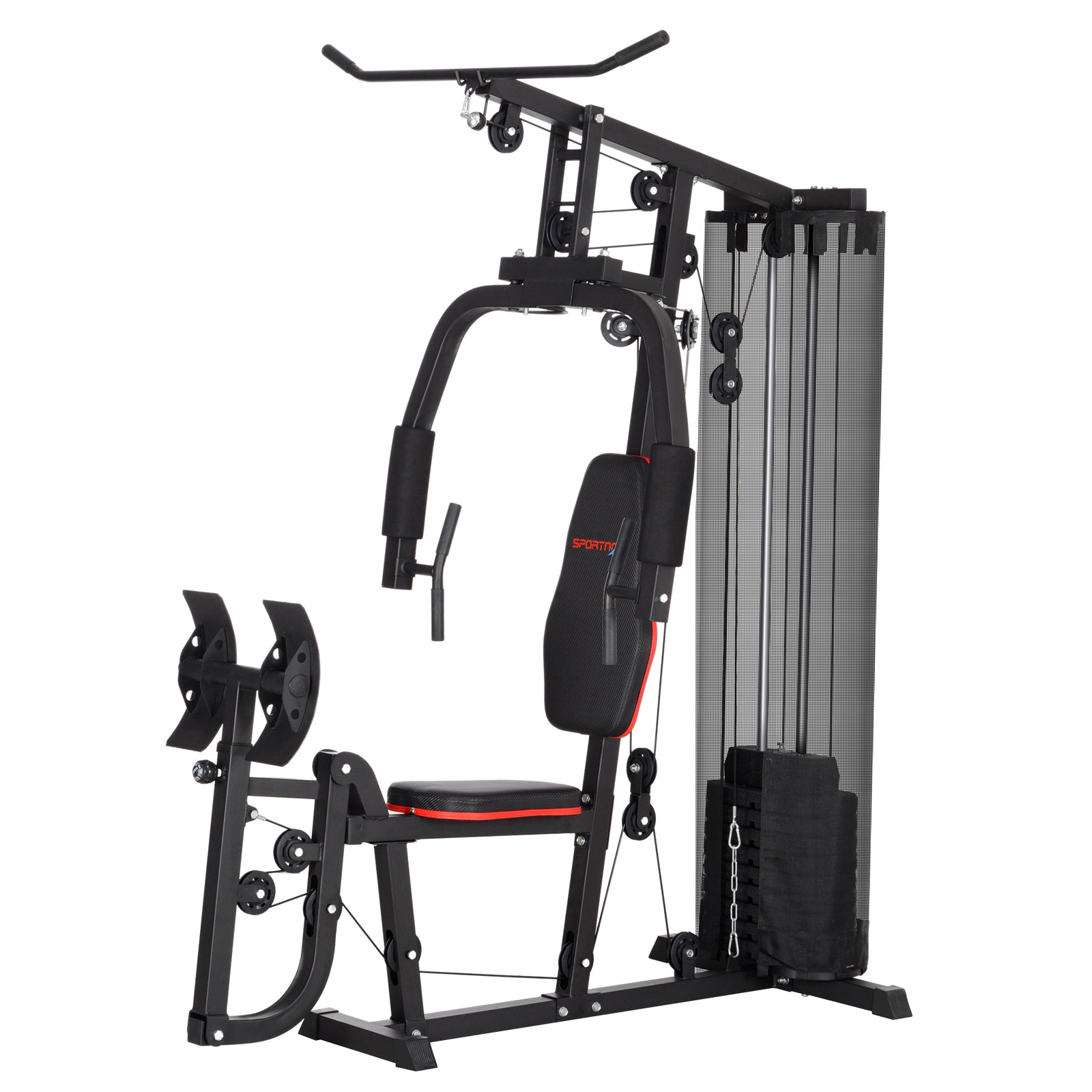 Compact Multi Gym With 45kg Weight Stack | Black