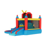 Breeins Large Inflatable Castle Bouncy House With Double Slides, Kids Bounce House Play Centre,heavy-duty Oxford Fabric, 480w Air Blower Included