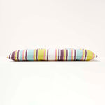 Striped Seat Pad With Button Straps 100% Cotton, 40 X 40 Cm | Set of 1 | Osaka Green