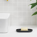 Recycled Soap Dish - Designed to help dry soap quickly - Easy to clean - Made in the UK | Graphite Black