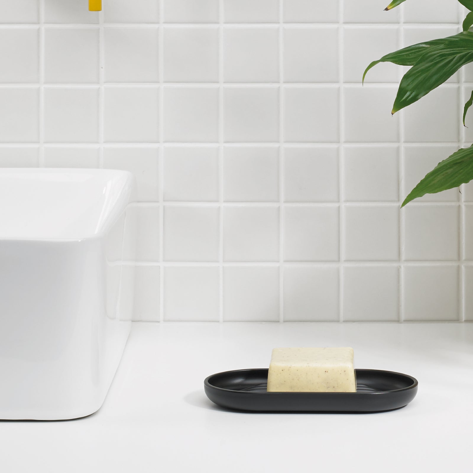 Recycled Soap Dish - Designed to help dry soap quickly - Easy to clean - Made in the UK | Graphite Black