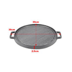 Black Cast Iron Grill Pan With Handles