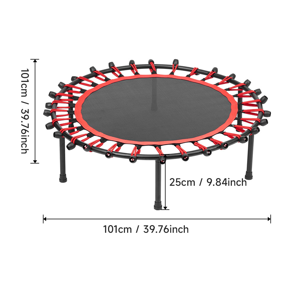 40in Bungee Cords Round Trampoline | Red