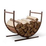 Pre-rusted Metal Firewood Rack