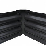 Outdoor Galvanized Steel Garden Bed Garden Planter Plant For Vegetables Flowers Herb | Black