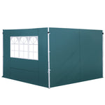 Gazebo Replacement Exchangeable Side Wall Panels W/ Window | Green